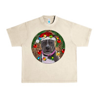 Sandshell Christmas Pitbull Urban Heavy Tee - RanaPortraitStore