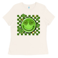 Bone checkered st. patrick's day Ladies Tee - MaliasSmallBusiness