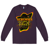 Plum remember your roots Long Sleeve Tee - NancyCooperArtShop
