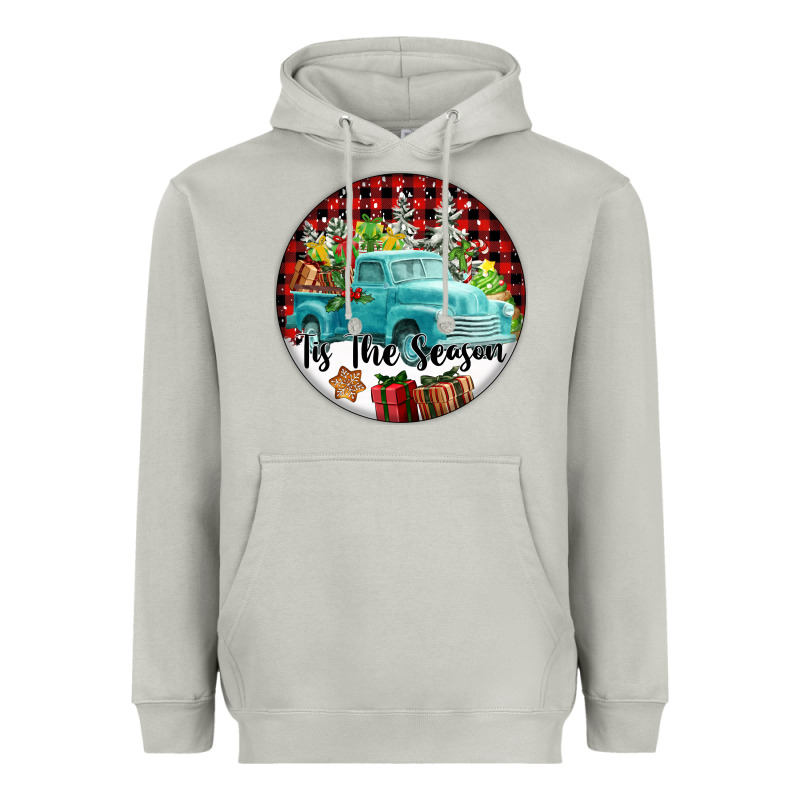 Tis The Season Truck Heavyweight Hoodie by FaDigitalArtStudio | Teevron