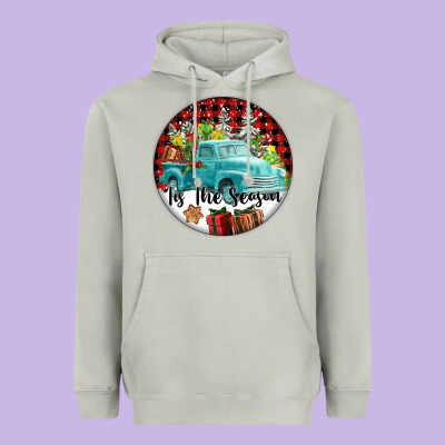 Tis The Season Truck Heavyweight Hoodie Designed By Fadigitalartstudio