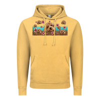 Vintage Mustard floral cockapoo Vintage Hoodie - Jasminsmagicworld