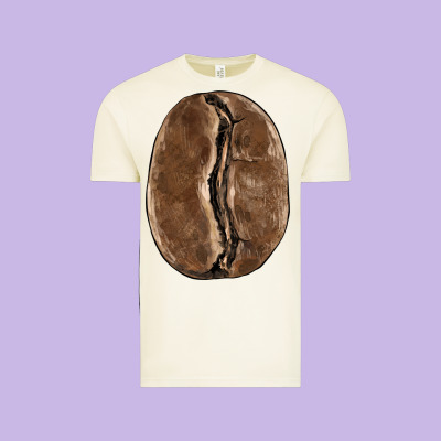 Coffee Bean Vintage Tee Designed By Barkaloodesign