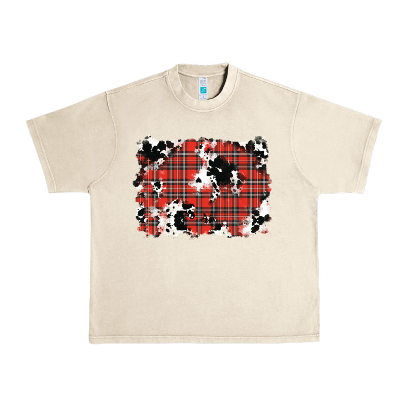 Christmas Plaid Cowhide Pattern Background Urban Heavy Tee by RanaPortraitStore | Teevron