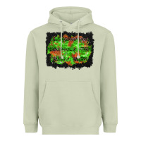 Matcha halloween leopard lines background Heavyweight Hoodie - BundleAndBundleShop