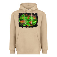Mushroom halloween leopard lines background Heavyweight Hoodie - BundleAndBundleShop