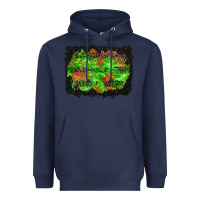 Navy halloween leopard lines background Heavyweight Hoodie - BundleAndBundleShop
