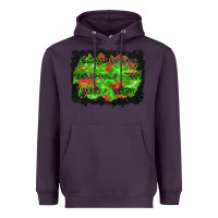 Plum halloween leopard lines background Heavyweight Hoodie - BundleAndBundleShop