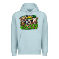 Blue Mist St patrick's day heifers Premium Hoodie - RanaPortraitStore