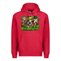 Cardinal St patrick's day heifers Premium Hoodie - RanaPortraitStore