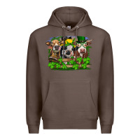 Coffee St patrick's day heifers Premium Hoodie - RanaPortraitStore