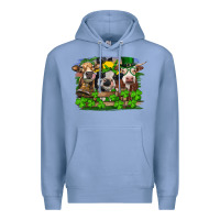 Colony Blue St patrick's day heifers Premium Hoodie - RanaPortraitStore