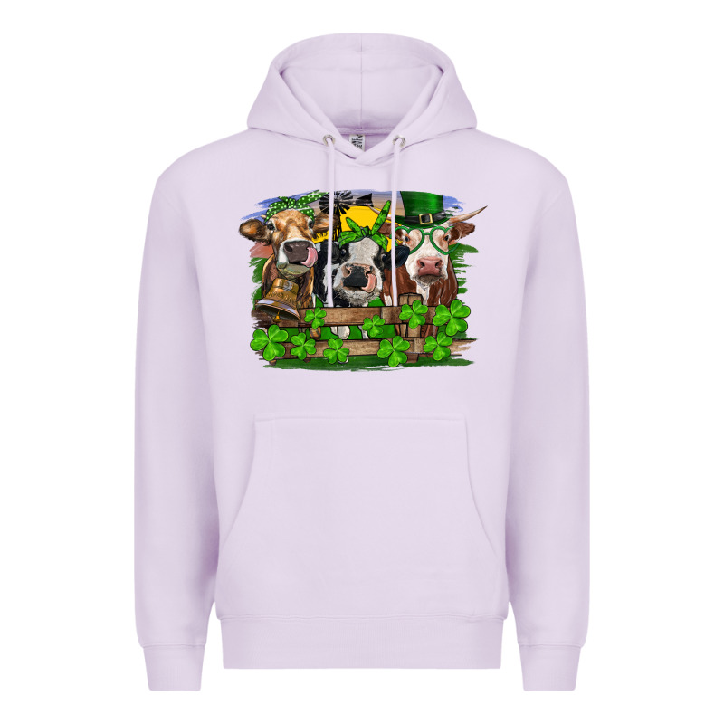 St Patrick's Day Heifers Premium Hoodie by RanaPortraitStore | Teevron