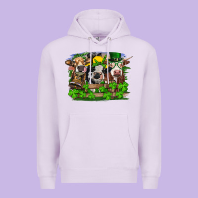 St Patrick's Day Heifers Premium Hoodie Designed By Ranaportraitstore