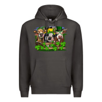 Smoke St patrick's day heifers Premium Hoodie - RanaPortraitStore