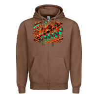 Chestnut western aztec background pattern Zipper Hoodie - OliviaCreatesArt