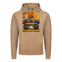 Vintage Coffee i'm five this is how i roll monster truck birthday Vintage Hoodie - Jasminsmagicworld