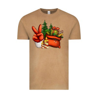 Vintage Camel christmas santa claus peace hand Vintage Tee - Jasminsmagicworld
