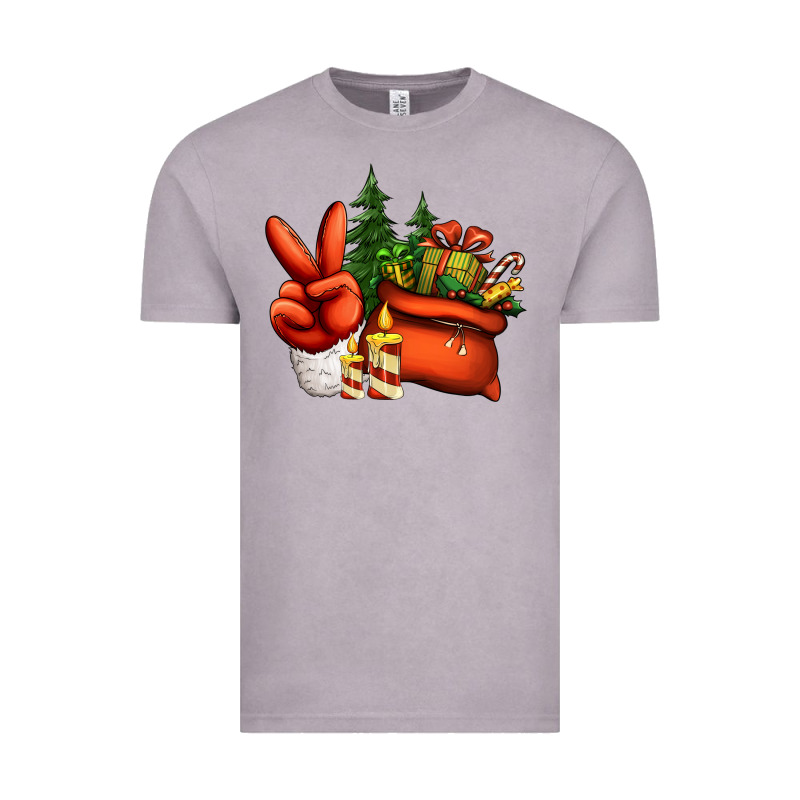 Christmas Santa Claus Peace Hand Vintage Tee by Jasminsmagicworld | Teevron