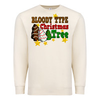 Sandshell Bloody Type Christmas Tree Premium Sweatshirt - FaDigitalArtStudio