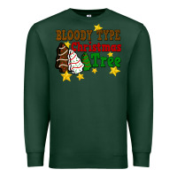 Sports Green Bloody Type Christmas Tree Premium Sweatshirt - FaDigitalArtStudio