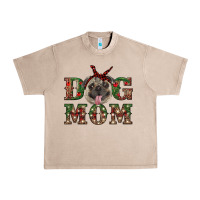 French Oak Christmas Dog Mom Urban Heavy Tee - RanaPortraitStore