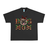 Pigment Black Christmas Dog Mom Urban Heavy Tee - RanaPortraitStore