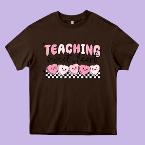 Teaching Sweetheart Heavy Core Tee Designed By Maliassmallbusiness