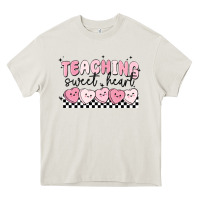 Cream teaching sweetheart Heavy Core Tee - MaliasSmallBusiness