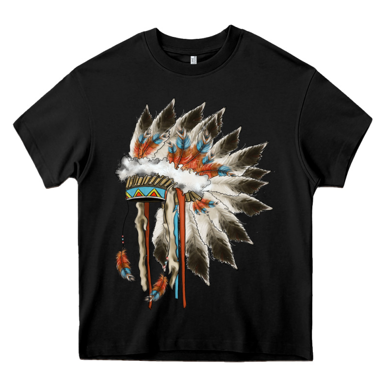 Indian Headress Heavy Core Tee by AdoDesignShop | Teevron