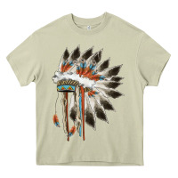 Mossy indian headress Heavy Core Tee - AdoDesignShop