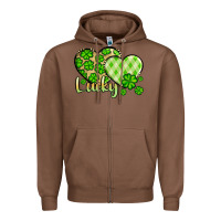 Chestnut St. Patrick's Lucky hearts Zipper Hoodie - OliviaCreatesArt