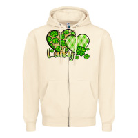 Sandshell St. Patrick's Lucky hearts Zipper Hoodie - OliviaCreatesArt