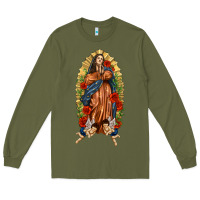 Lady Of Guadalupe With Roses Long Sleeve Tee | Teevron