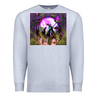 Heather Grey witch hand tumbler Premium Sweatshirt - BundleAndBundleShop