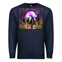 Navy witch hand tumbler Premium Sweatshirt - BundleAndBundleShop