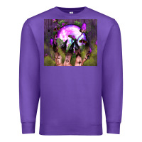 Purple witch hand tumbler Premium Sweatshirt - BundleAndBundleShop