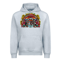 Heather Grey mexican rainbow Urban Hoodie - RacoonDesign