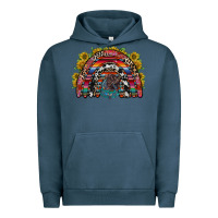 Pigment Midnight Navy mexican rainbow Urban Hoodie - RacoonDesign