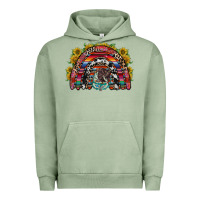 Pigment Oil Green mexican rainbow Urban Hoodie - RacoonDesign