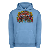 Pigment Pebble Blue mexican rainbow Urban Hoodie - RacoonDesign