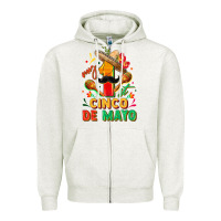 Oatmeal Heather My first cinco de mayo Zipper Hoodie - FaDigitalArtStudio