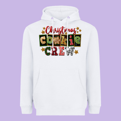 Christmas Cookie Crew Heavyweight Hoodie Designed By Fadigitalartstudio