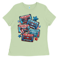 Matcha usa america cassette tapes Ladies Tee - MaliasSmallBusiness
