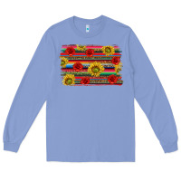 Colony Blue Mexico Brushstroke Long Sleeve Tee - texasbilliewilder