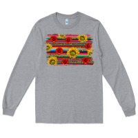 Heather Grey Mexico Brushstroke Long Sleeve Tee - texasbilliewilder
