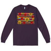 Plum Mexico Brushstroke Long Sleeve Tee - texasbilliewilder