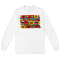 White Mexico Brushstroke Long Sleeve Tee - texasbilliewilder