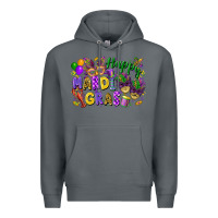Rock Happy Mardi Gras Premium Hoodie - FaDigitalArtStudio