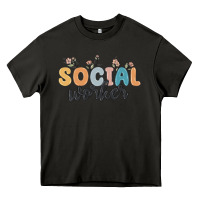 Asphalt social worker Heavy Core Tee - MaliasSmallBusiness